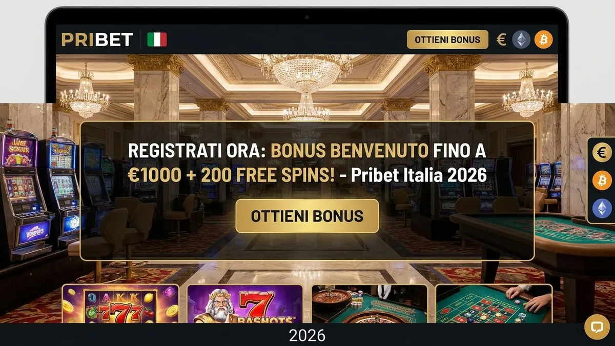 Registrazione con bonus Pribet